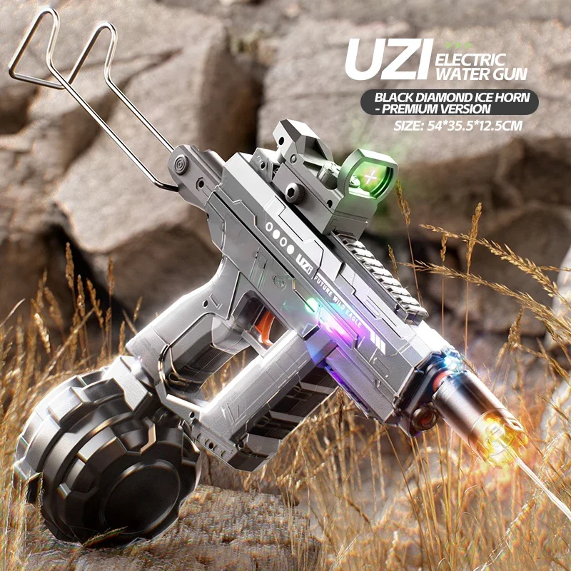 UZI น้ําปืนของเล่นสระว่ายน้ําน้ําเล่นเด็กผู้ใหญ่กลางแจ้งแรงดันสูง Squirt Gun ฤดูร้อนชายหาดสนุกเกมสําหรับเด็ก