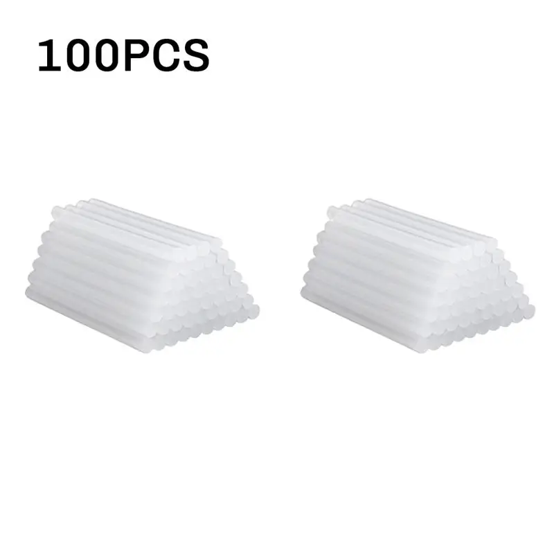 AC62-100Pcs Hot Melt Glue Sticks 7Mmx100mm Hot Glue Sticks Rod For Craft Album Repair Tools Hot Glue Sticks