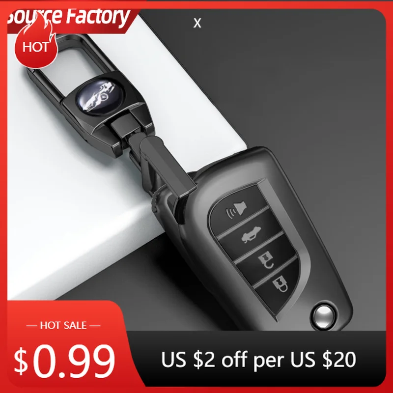 

Автомобильные наклейки, чехол для ключей от машины для Toyota Hilux Corolla Avensis Prado Fortuner RAV4 CHR 2 3 4 кнопки, аксессуары из ТПУ