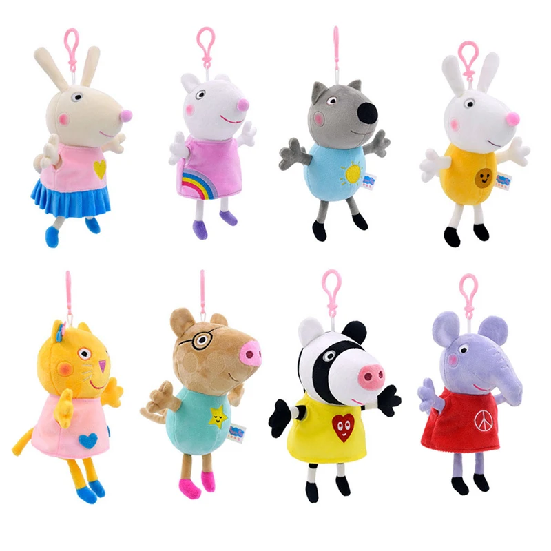 Peppa Pig Stuffed Plush Toys George Rebecca Rabbit Susy Sheep Cartoon Animal Stuffed Plush Toys Anime Cartoon Kids Toys