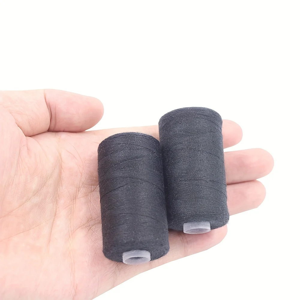 2pcs 500M Sewing Thread Polyester Thread Set Strong And Durable Black White Sewing Threads For Hand Machines