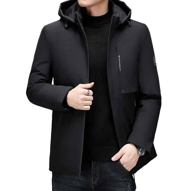 

Brand Male Thick Warm Parkas Coat High Quality Parkas Business Loose New Winter Windproof Man Jacket Men Hooded Fashion Parkas