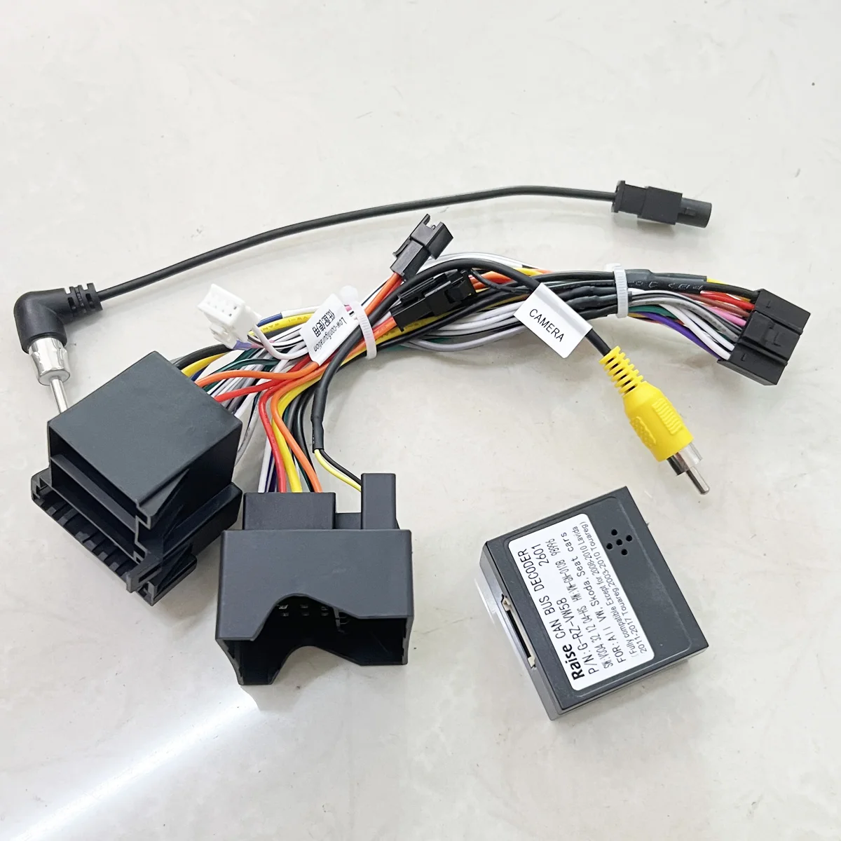 Car 16pin Radio  Wiring Harness Canbus Box For VW Golf mk4 mk5 Passat B5 B6 B7 SEAT Ibiza Stereo Wire Aftermarket Android