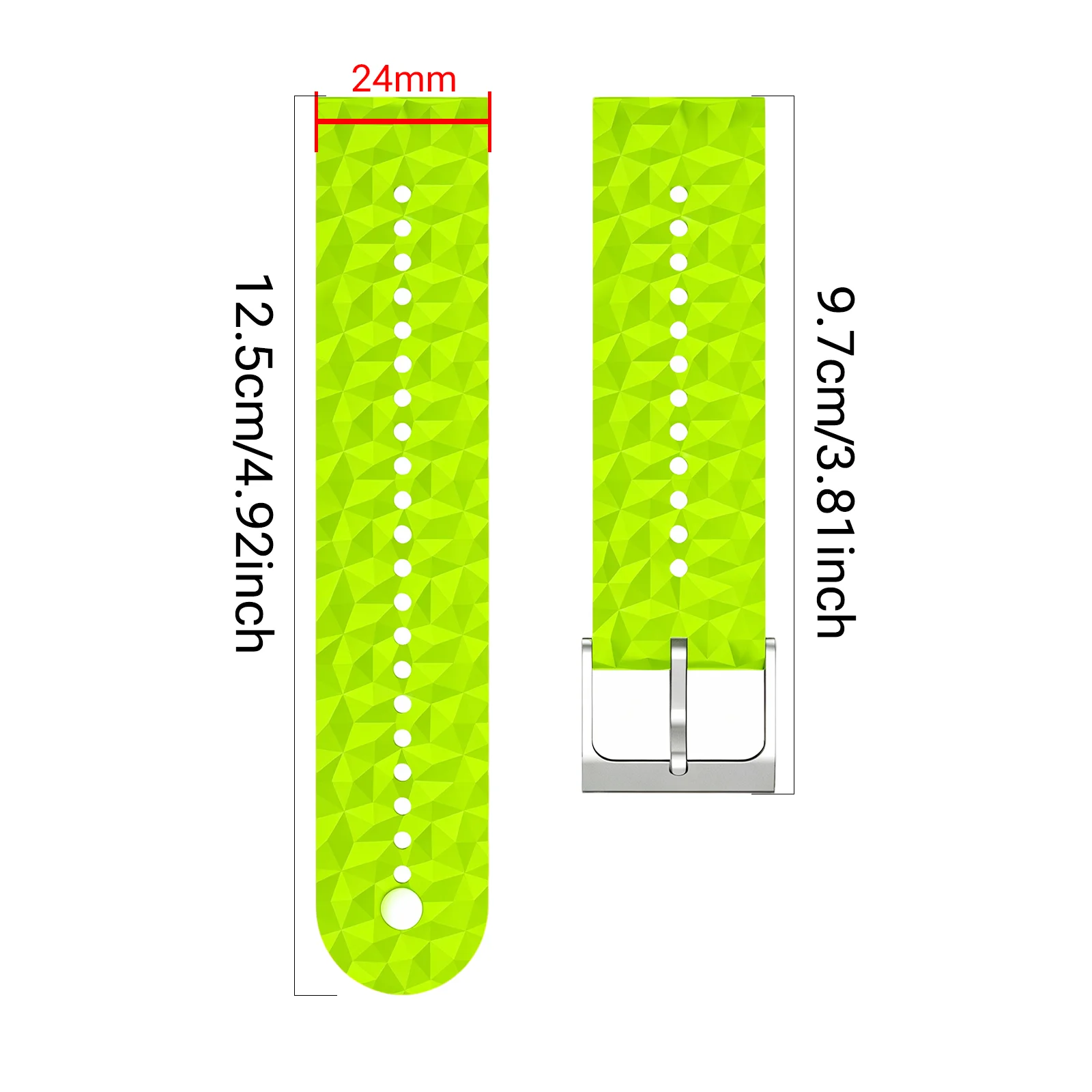 24mm Outdoor Sports Luminous Silicone Strap Band For Suunto 7/9/D5 Spartan Wristband HR Baro Smartwatch Replacement Watchband
