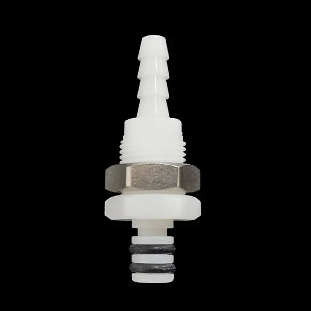 1Pc 3/16 1/4 Hose Barb Valved Hose Joint S-series Male Female Quick Shut-Off Quick Coupler Tube Connector For Hose Pipe Tube