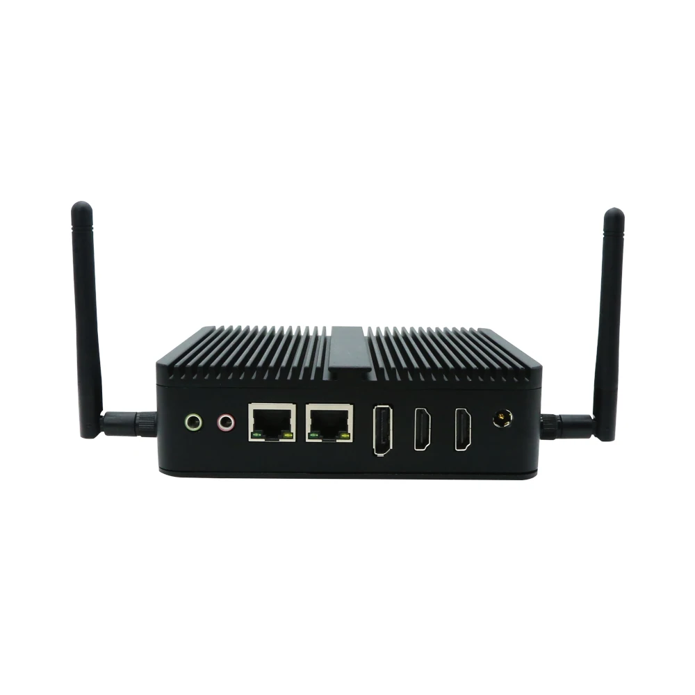 Celeron J6412 Industrial Fanless Mini PC 2xRS232 Linux Ubuntu Triple Display Business Office Mini PC computer Dual Lan Desktop