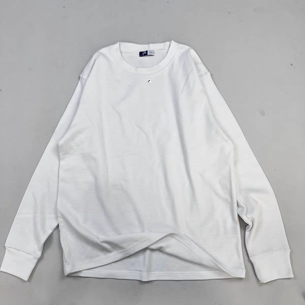 

Unisex Spring Autumn round Neck Overhead T-Shirt Sweatshirt Loose Casual Basic Long Sleeve Cotton Polyester Blend Top