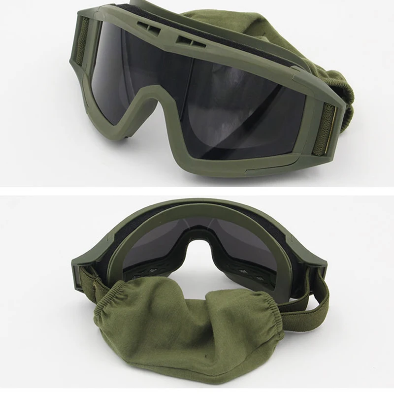 Outdoor Tactical Glasses Desert Locust Army Fan Goggles  Anti-shock Sports Unisex Bulletproof Glasses Men\'s Cycling Goggles