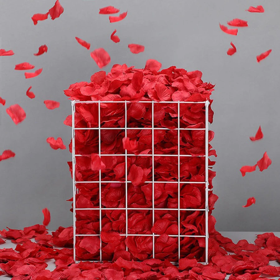 1000 Uds. Pétalos de rosa artificiales para propuesta del Día de San Valentín, compromiso, boda, decoración del lugar de la sala de bodas