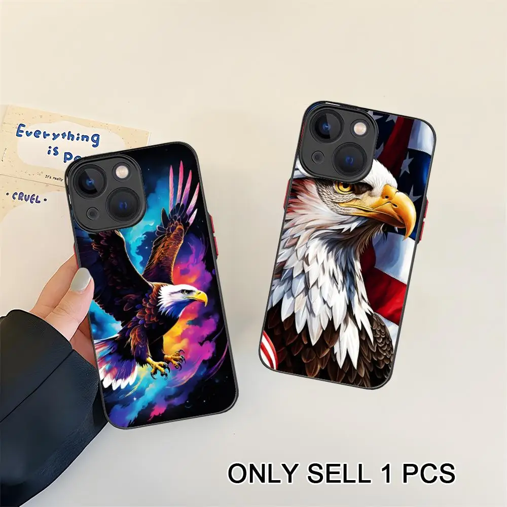 

Bald Eagles Phone Case for iPhone 17 16 15 14 13 12 11 X XR XS Air Pro Max Plus Mini Skin Feel Cover