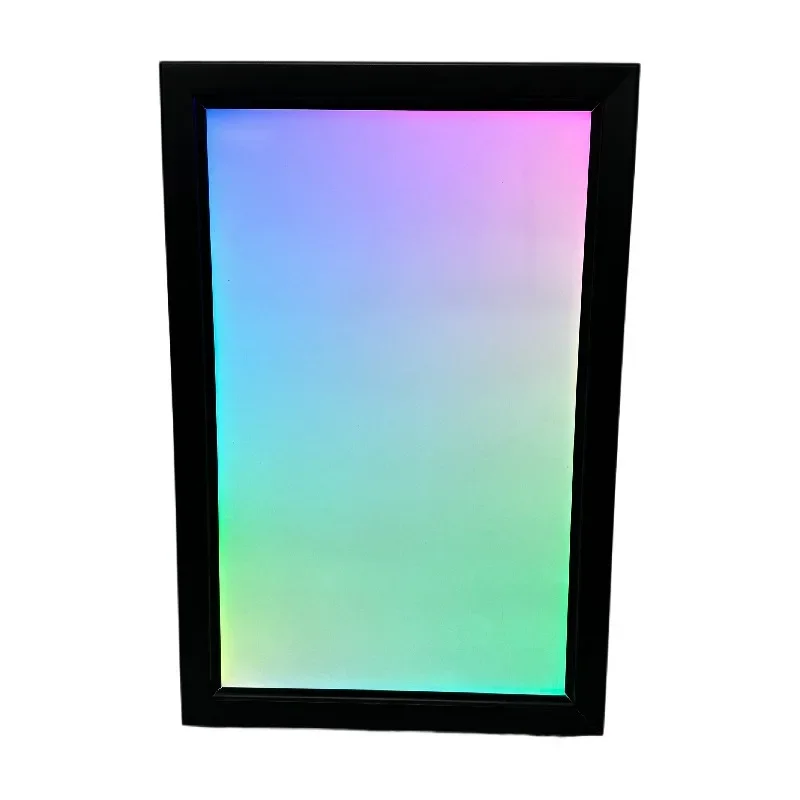 16''x 24'' RGB Dynamic LED Advertising Aluminum Profile Acrylic Poster Display Sign Snap Frame Led Slim Light Box