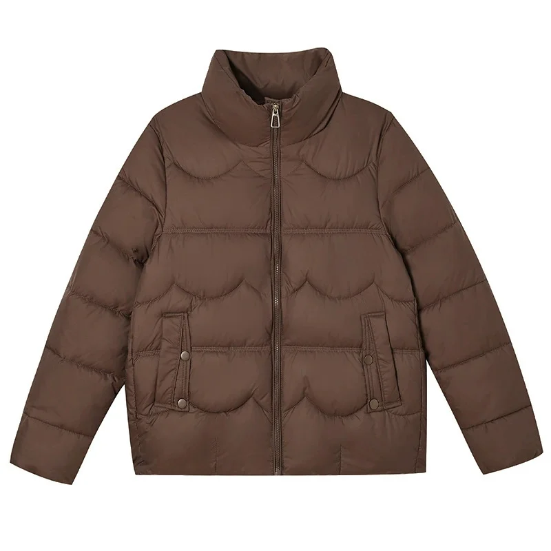 Vrouwen Winter Parka Jas 2025, Nieuwe Mode Casual Dames Bovenkleding Warme Elegante Koreaanse Dame Korte Dons Katoenen Jas Overjas