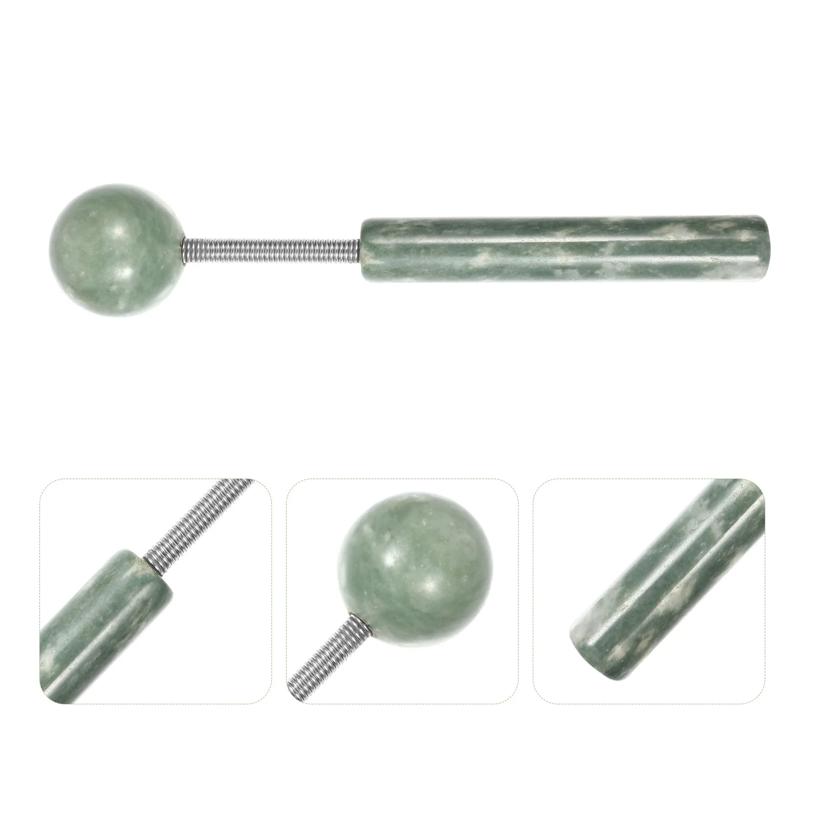 

1Pcs Jade Massage Hammer Smooth Polished Multi-Functional Body Face Massager Tool Relax Tension Promote Blood Circulation