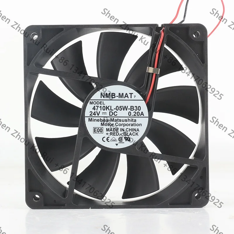 

Original genuine NMB 4710KL-05W-B30 24V 2-wire 0.2A 12CM frequency converter with silent cooling fan