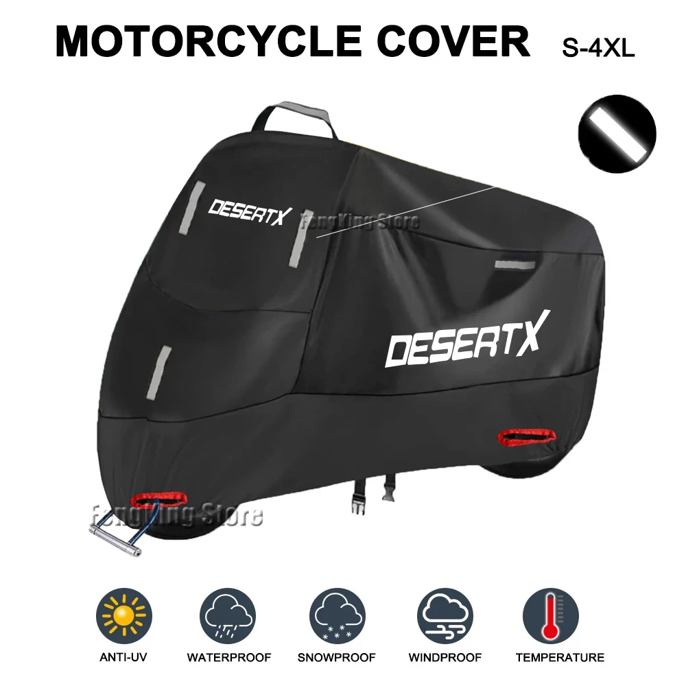 Motorcycle Cover Waterproof Outdoor Scooter UV Protector Dust Rain Cover For Ducati Desert X DesertX