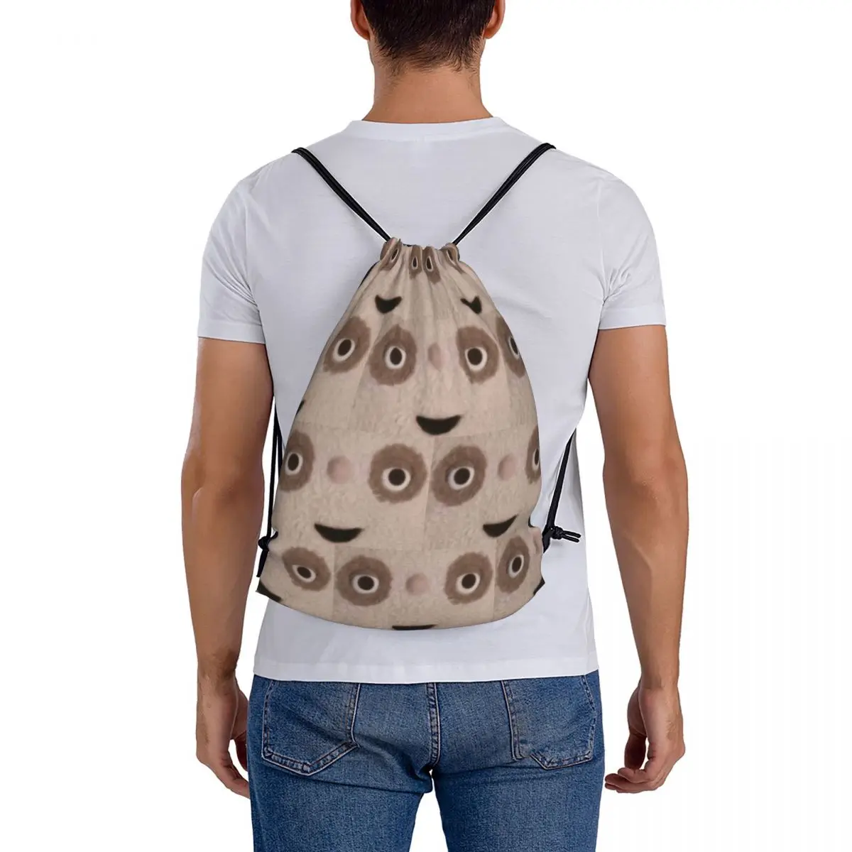 Makka-mochila Pakka con cordón para hombre y mujer, bolsa deportiva portátil a la moda, con bolsillo, para libros y escuela