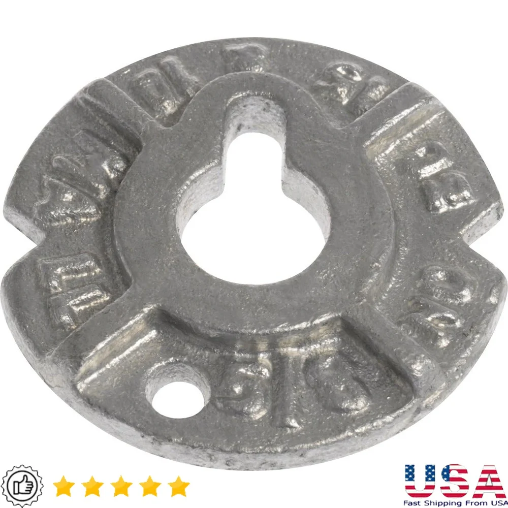 

3/8 Inch Malleable Washer 5 Pound Alloy Steel Notched Thick Cast Design Galvanized Heavy Timber Marine Construction