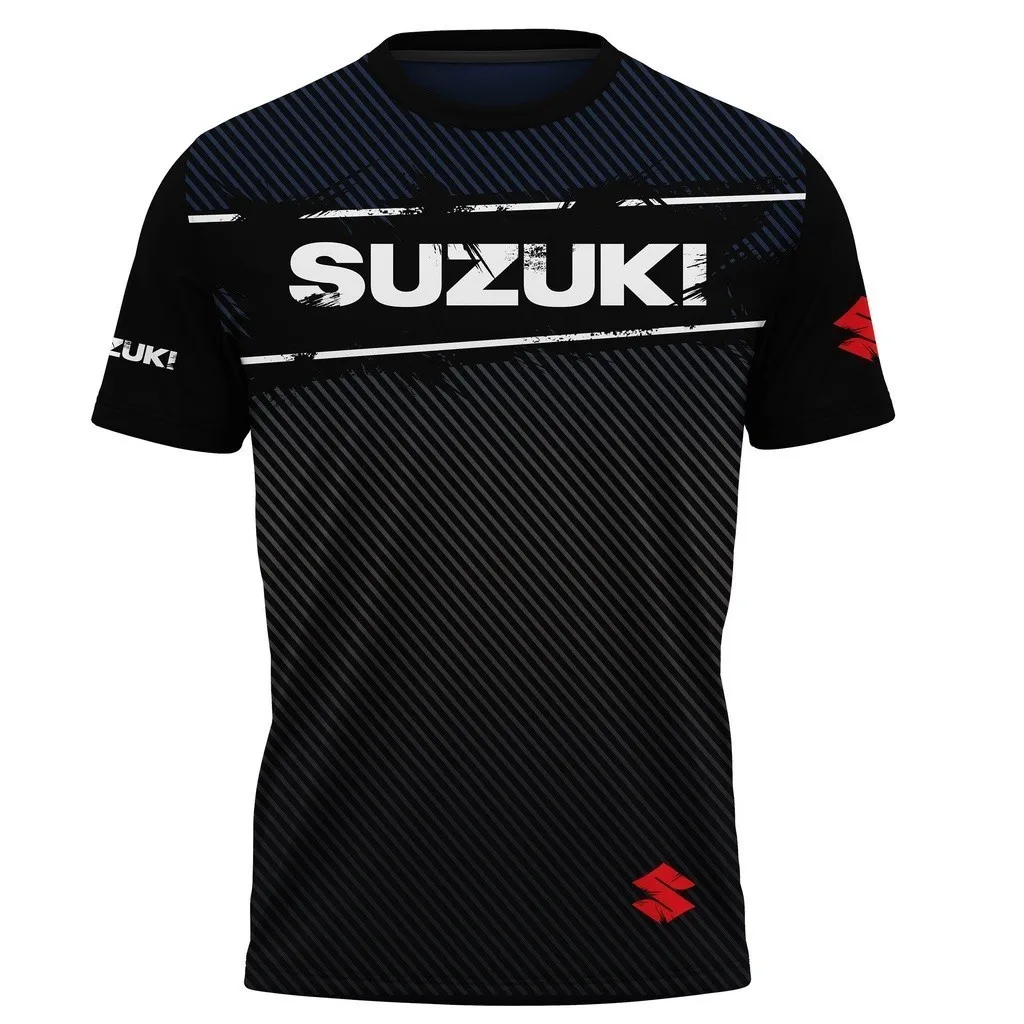 Suzuki 2026 Fashion 3D Print Men T-shirt Summer Daily Outdoor Sports Fitness Quick-drying Breathable Casual Street Short Sleeve