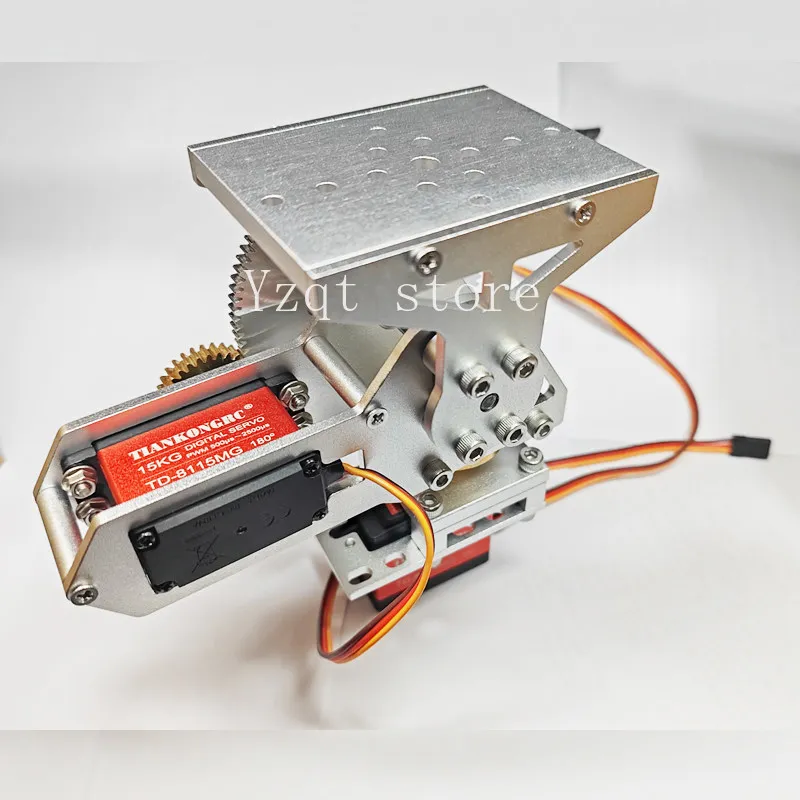 Two degrees of freedom, steering gear up, down, left, right, pitch, rotating gimbal platform base, fixed frame for Kechuang