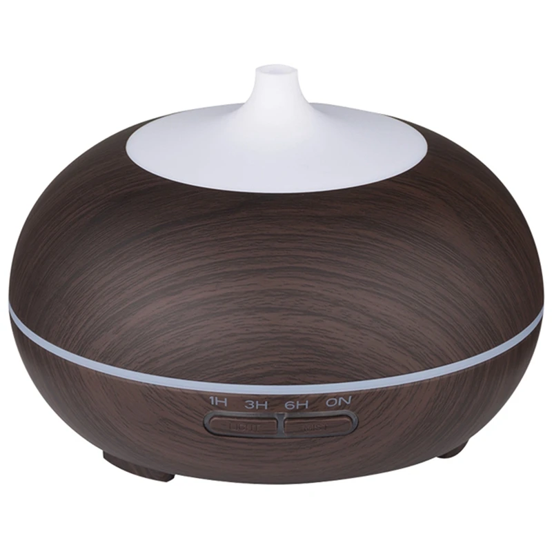 

Aroma Diffuser,Cool Mist Humidifier With Remote Control Wood Grain Aroma Diffuser With Timer For Large Room EU Plug