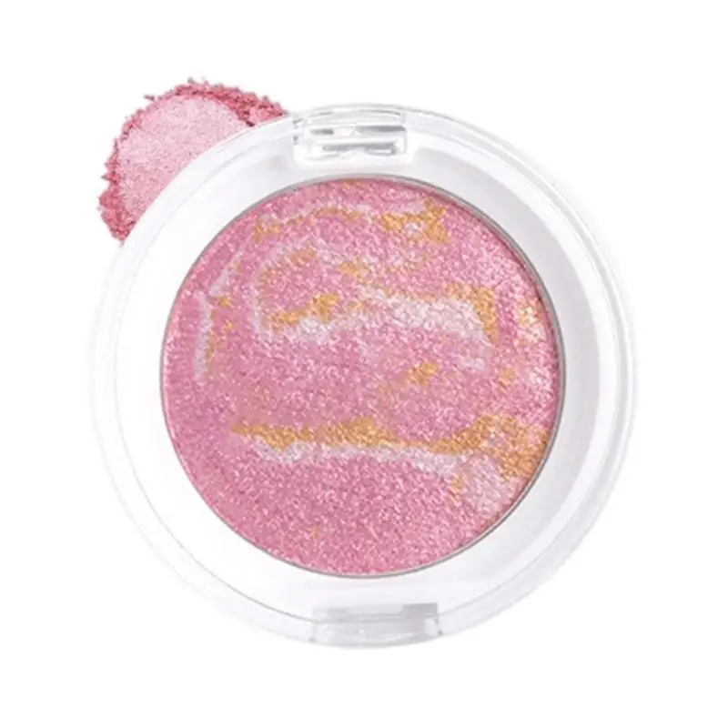 Lighting Glow Baked Blush Face Glitter Blush Cheek Tint Face Shimmer Highlighter Powder Blush Palette Monochrome Blush Palette