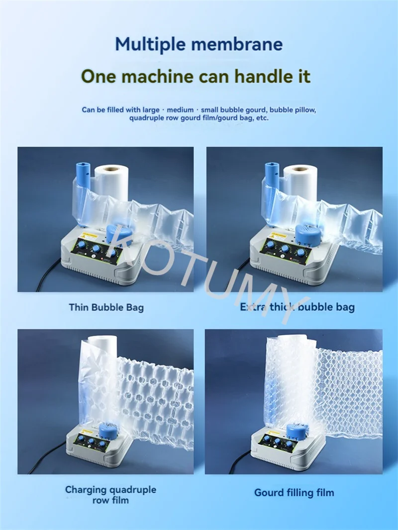 220V Mini Air Cushion เครื่องบัฟเฟอร์อัตโนมัติบรรจุ Air หมอนกระเป๋าคอลัมน์ฟอง Inflatable กระเป๋า Logistics Express