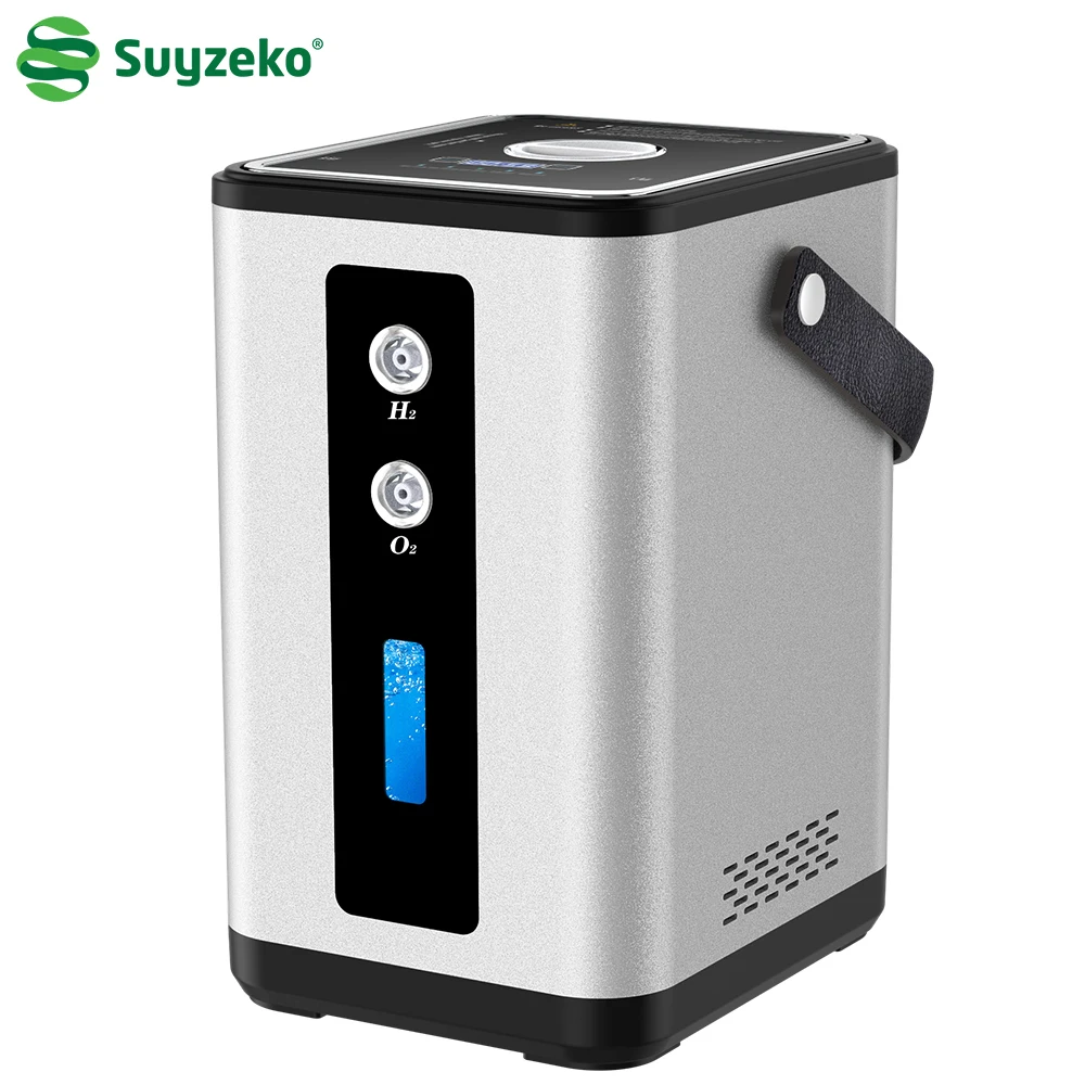 SUYZEKO 99.99% portable Purity Dual Outlet H2 Generator,  molecular Hydrogen  Inhalation Machine,  Water Electrolysis Ionizer