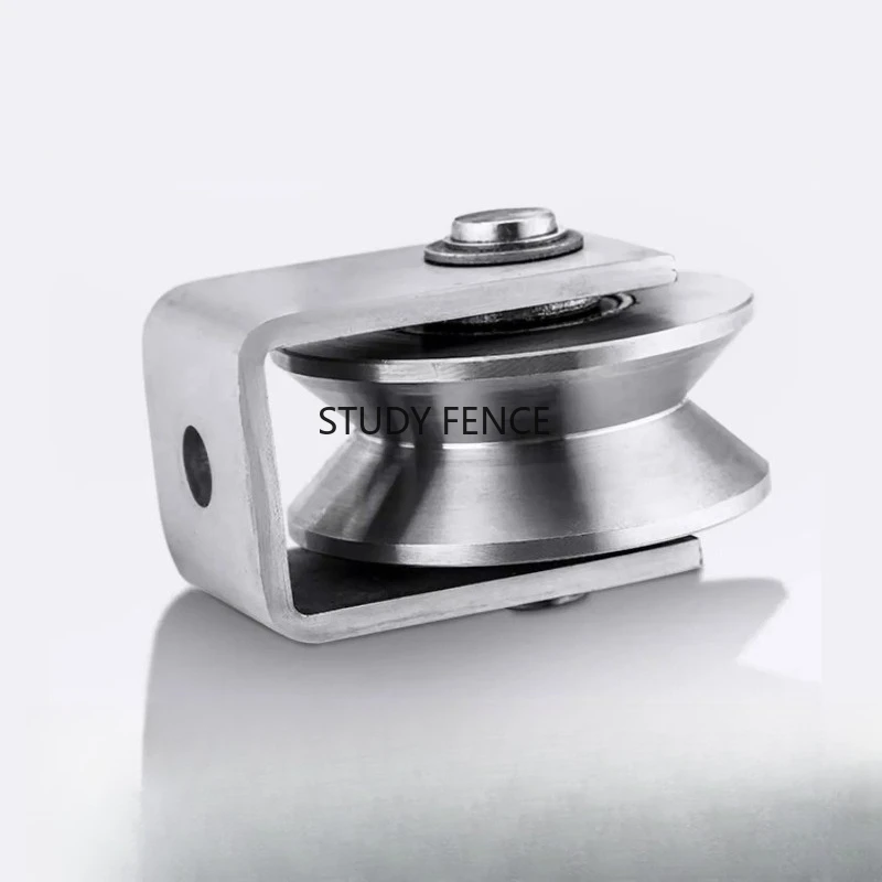 

1 шт. роликовый шкив из нержавеющей стали V/U/H-образного типа с подшипником для подъема троса, бытовые фурнитурные аксессуары