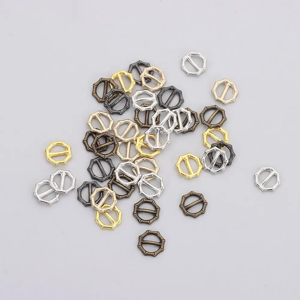 40pcs 5mm Tri-glide Belt Buckle Metal Mini Doll Bags Buckles DIY Newest Small Strap Buckles Doll Buttons Shoes Accessories