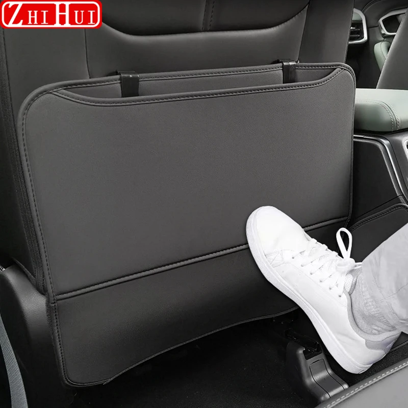 For Geely Okavango 2024 2023 Car PU Leather Anti Kick Mat Pad Anti-kick Protector Mats Seat Back Protector Auto Accessories