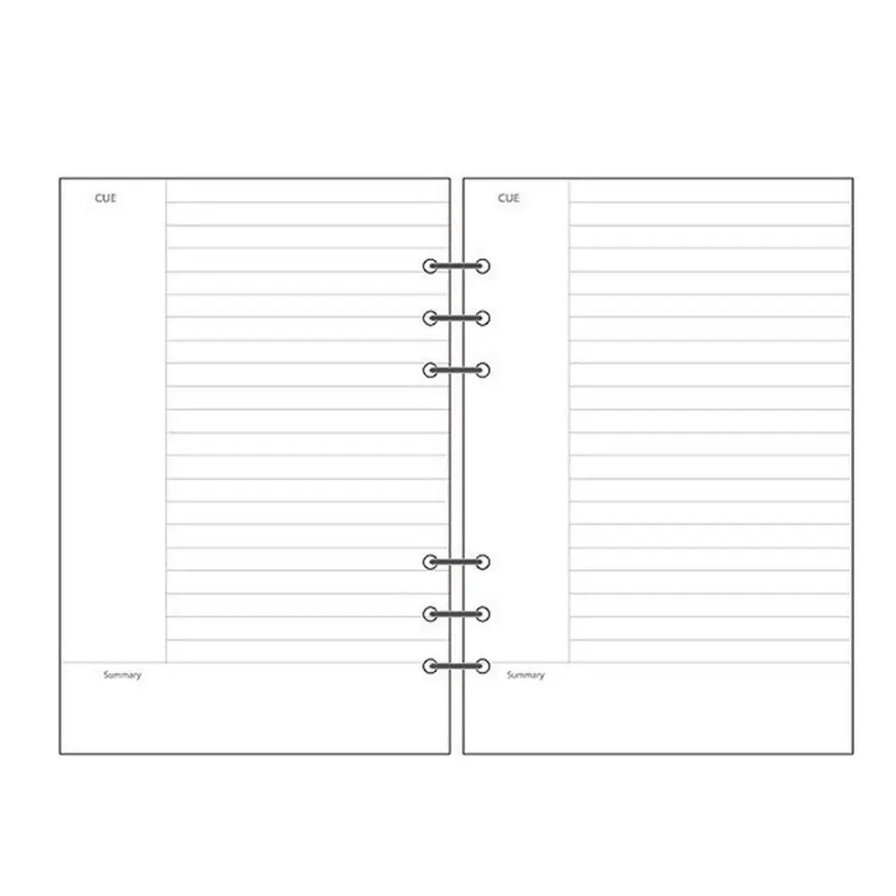 

School Supplies A5 A6 A7 To do List 45 Sheets Line Dot Notebook Refill Loose Leaf Inner Page Paper Refill Binder Inside Page