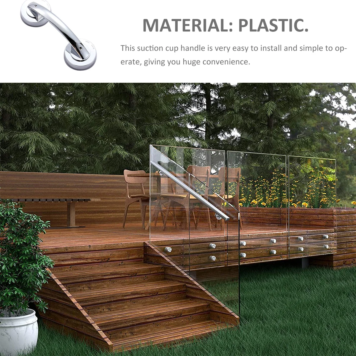 

Cup Household Plastic Shower Super Power Strong Bearing Capacity Easy Install Wall Kitchen Glass Bathroom Door Handle For Home