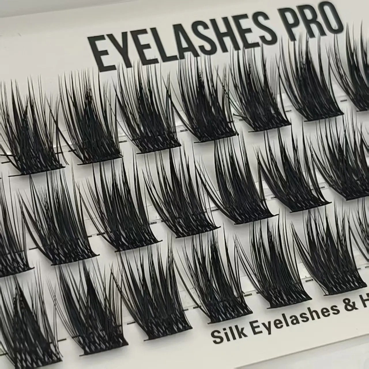 Z037 DIY Hand Made Eyelash Extension Segmented Flase Lashes  Lash Bundles Soft Ribbon Strip Eyelashes Makeup Lashes NEW