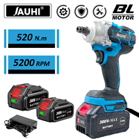 JAUHI 2 IN 1 Brushless Cordless Electric Impact Wrench 1/2 inch Screwdriver Socket Power Tools Compatible for Makita 18V Battery