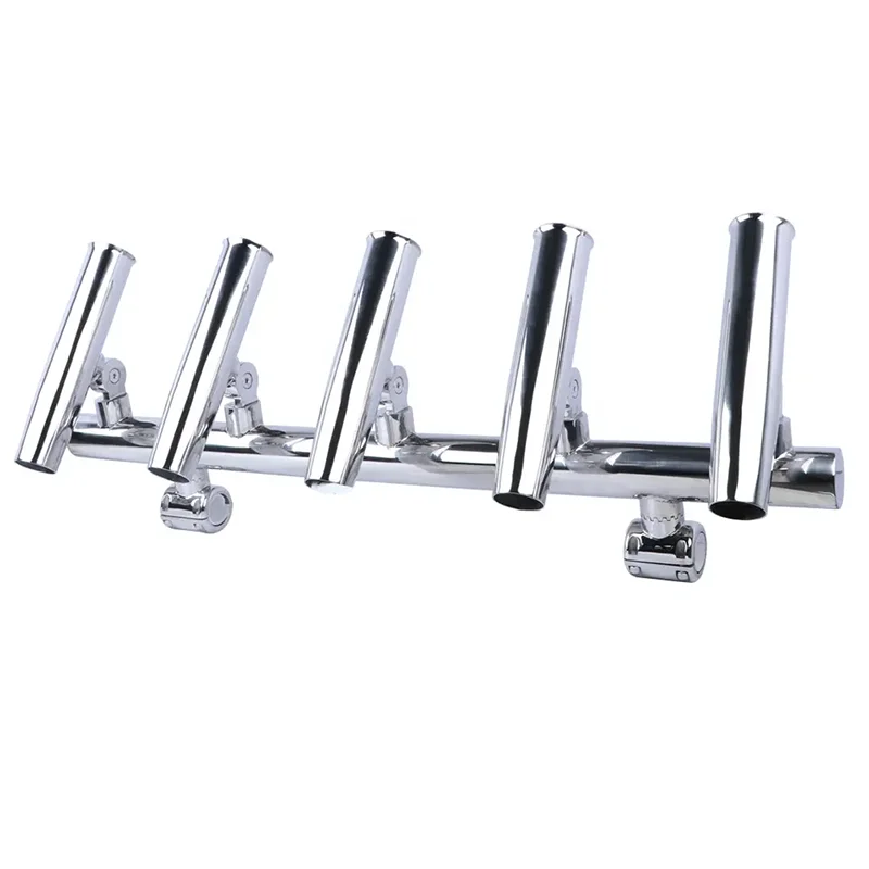 

Marine stainless steel five-link fishing rod holder, hardware accessories