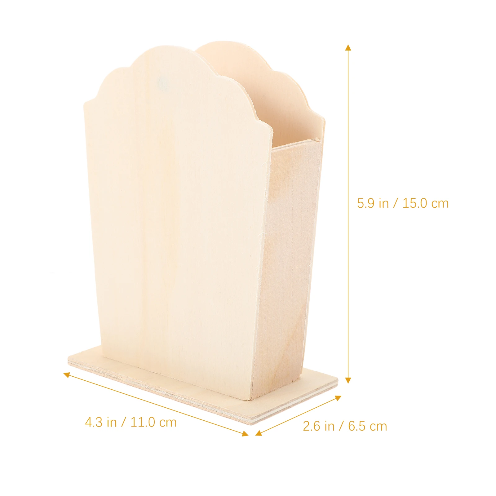 

4pcs Wooden Pen Holders Blank Diy Brush Cup s Pencil Holder Tabletop Desk Organizer Stationery Container Office Home Use