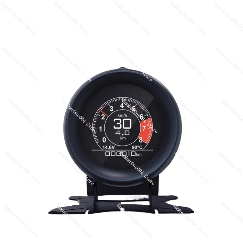 Automobile HUD Head-up Display Vehicle General Fuel Consumption Meter Water Temperature Speed Display OBD Multi-function Meter