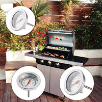 Temp Grill Thermometer BBQ Barbecue Bimetallic Camping F/C Gauge Grill Stainless Steel 2 inch Hot New Top 2018
