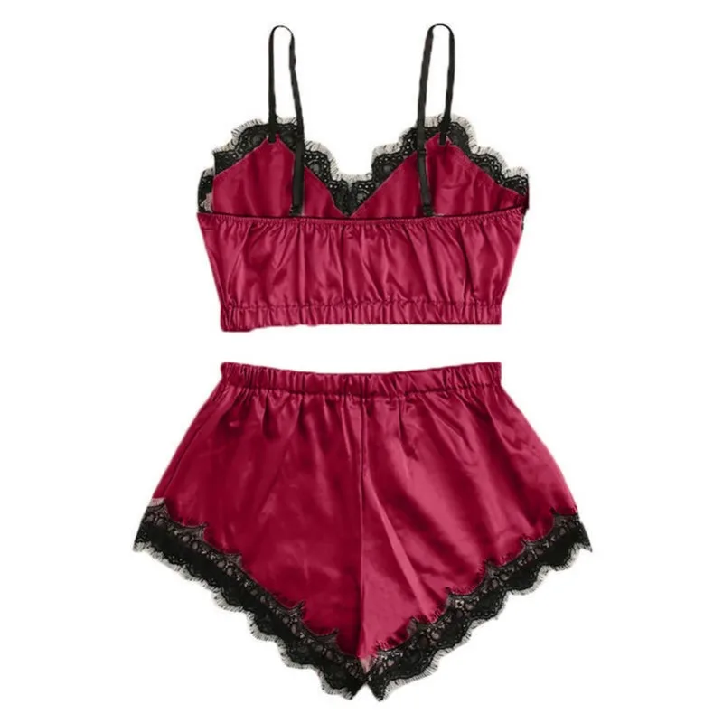 Women's Sexy Lingerie Set Young Married Women's Lace Camisole Shorts Pajamas Women's Sexy Camisole Set Adult Sexy Loungewear 3