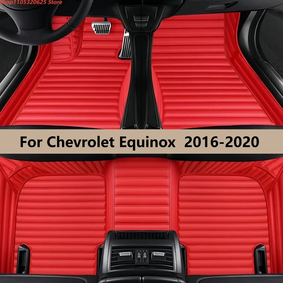

Car Floor Mats For Chevrolet Equinox 2016 2017 2018 2019 2020 Auto Accessories Leather Waterproof Anti Slip Foot Carpet