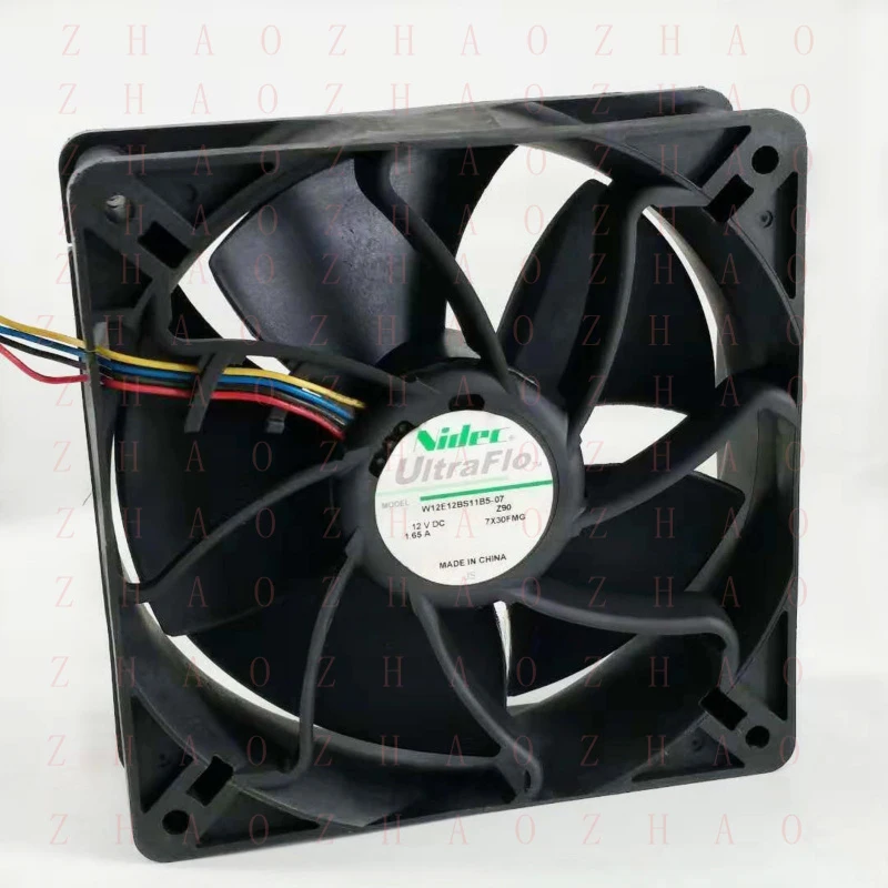 L+ 5pcs for Nidec W12E12BS11B5-07 120*120*38mm 1.65A 12V Antminer Cooling Fan