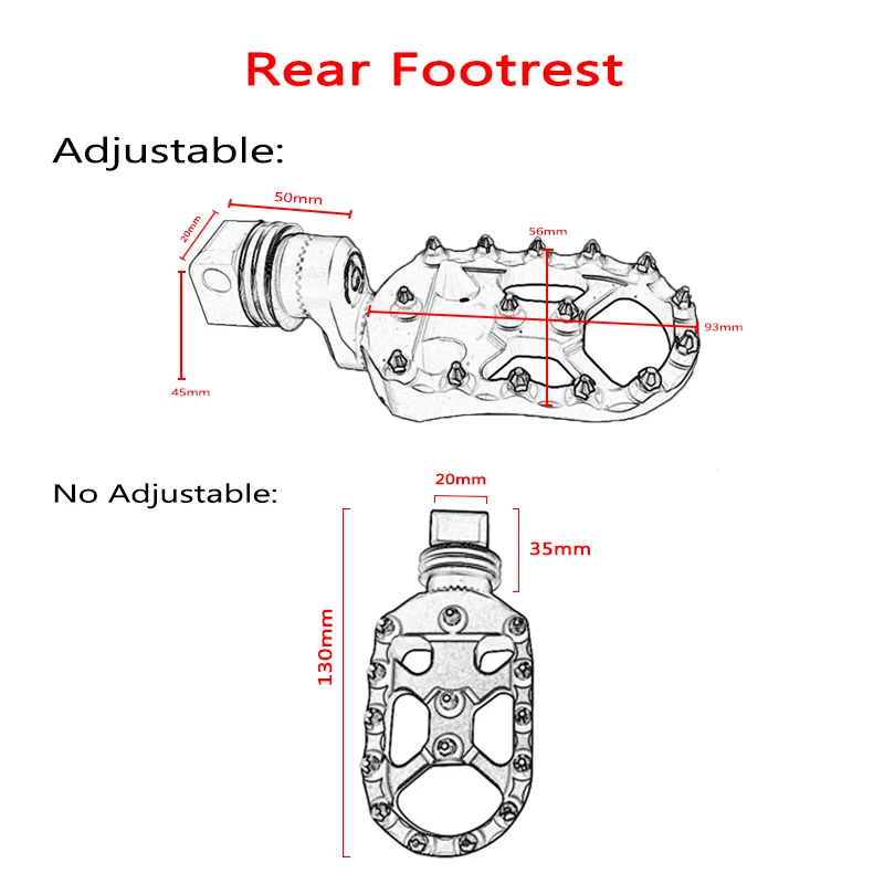 Reposapiés trasero ajustable para motocicleta, clavijas giratorias para BMW F650GS, Dakar, G650GS, G650, GS, G, 650GS, G, 650 GS, 2009-2018