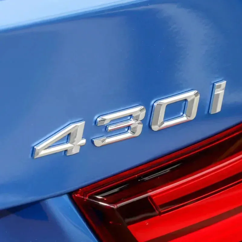 3D ABS Car Rear Trunk Letters Logo Badge Emblem Sticker For 4 Series 420i 425i 428i 430i 435i 440i 450i F30 F32 F33 F36 G26 G22