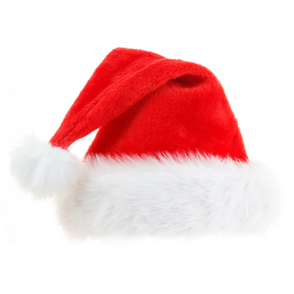 

​Christmas Hat Soft Plush Suitable for Adults Children Xmas Party Supplies