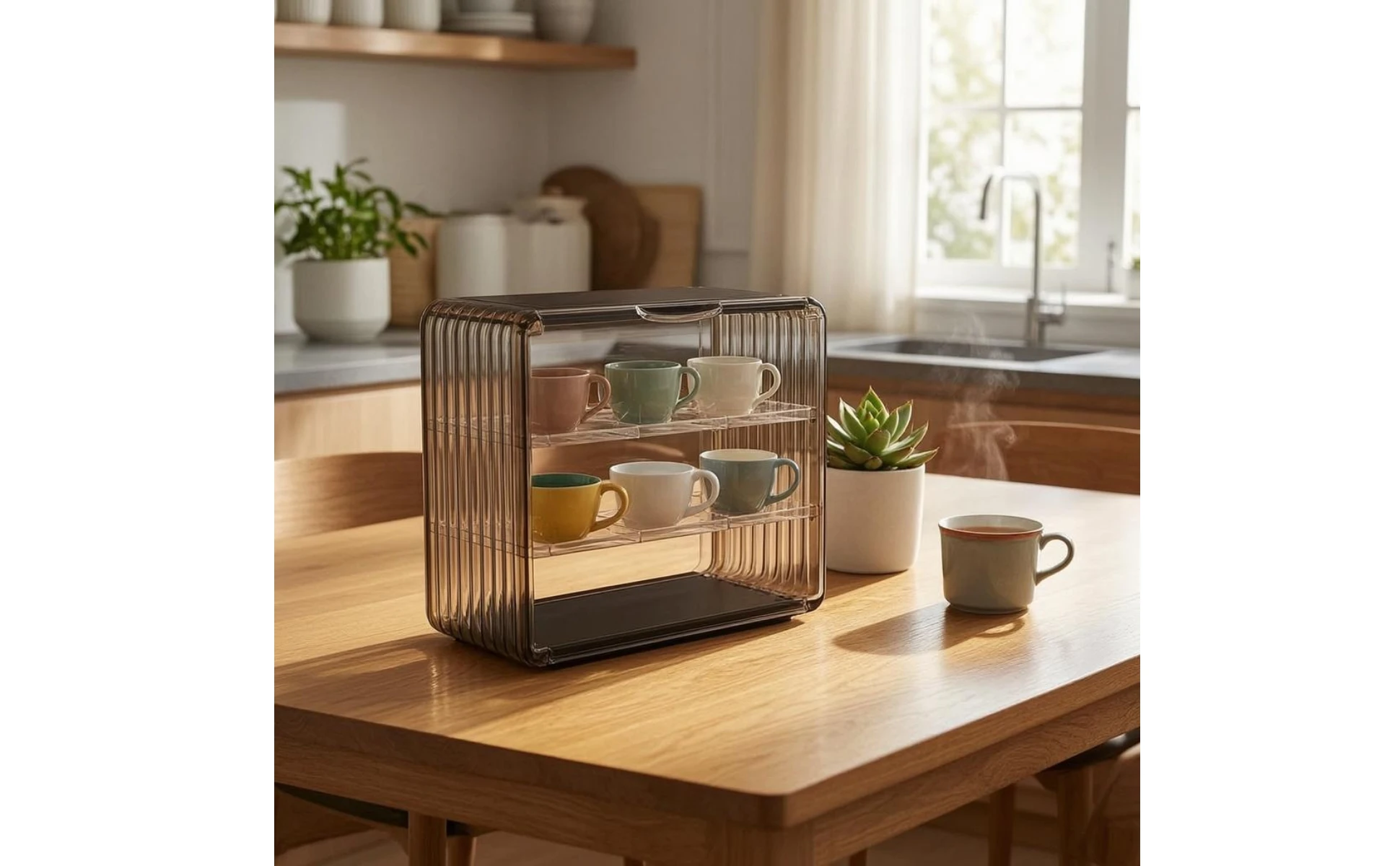 Acrylic Cup Storage Rack Space-Saving Two-Tier Cup Organizer Mug Display Case Shatterproof Tumbler Storage Rack Waterproof Acrylic Cup Storage Rack Space-Saving Two-Tier Cup Organizer Mug Display Case Shatterproof Tumbler Storage Rack Waterproof
