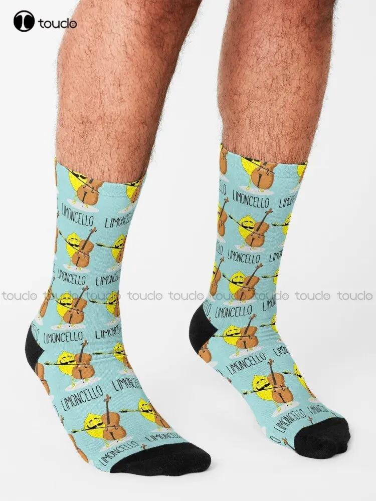 Lemon Cello Make Limoncello Socks Softball Socks Women 360° Digital Print Personalized Custom Unisex Adult Teen Youth Socks Art