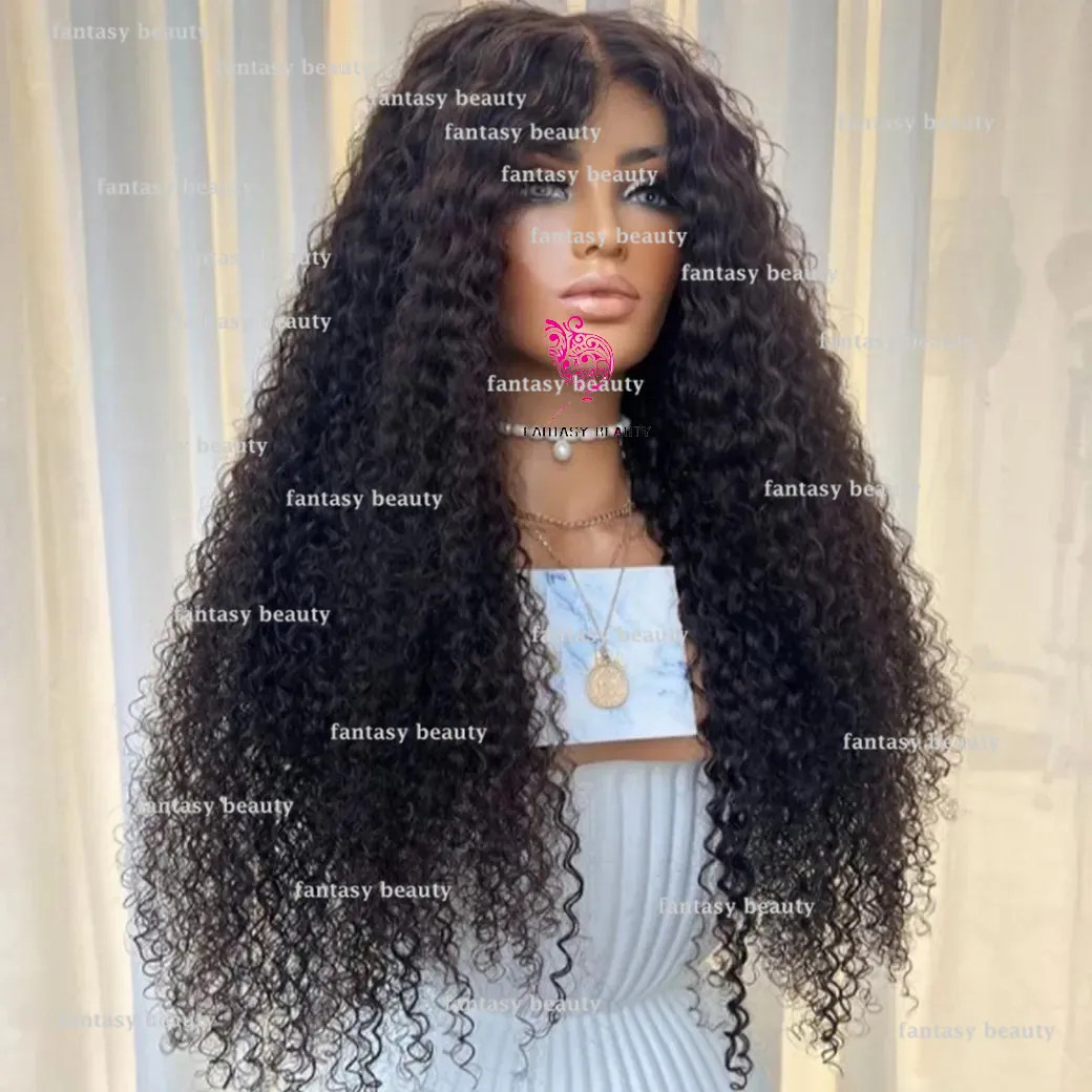 

Natural black wig Water Wave Women's Glueless Women's wig 100% human hair High density lace wig 13 × 6 breathable front lace wig