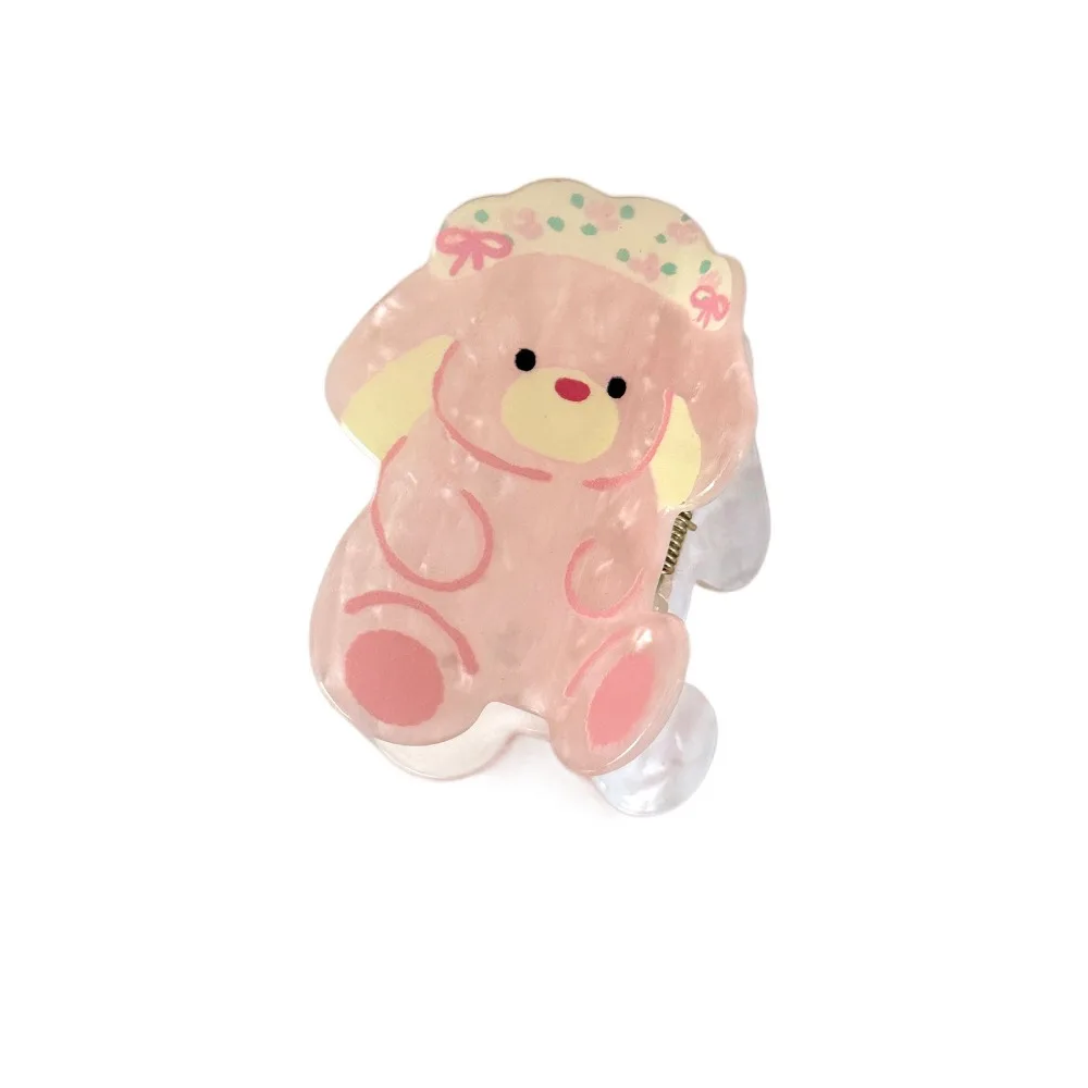 

Милый медведь, мультяшный зажим в виде акулы, кролик, собака, акриловый головной убор с когтями для волос, корейский стиль, зажим в виде акулы, ежедневный