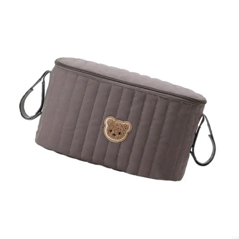 

Cartoon Bear Embroidery Baby Strollers Accessory Bag Offer Convenience