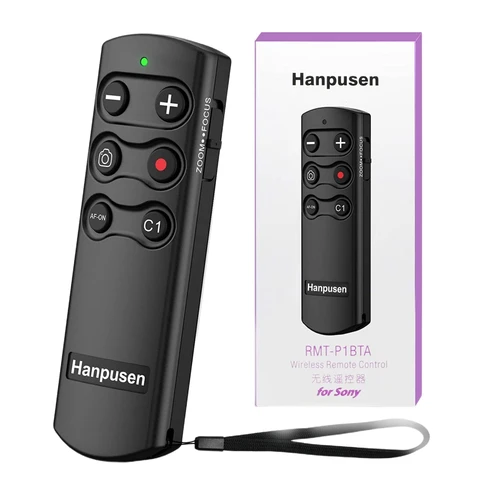 Hanpusen RMT-P1BTA Cámara Disparador inalámbrico remoto Tome fotos y vídeos para Sony ZV-1F, A7RV, A7IV, ZV-E10, A6700, A7CR